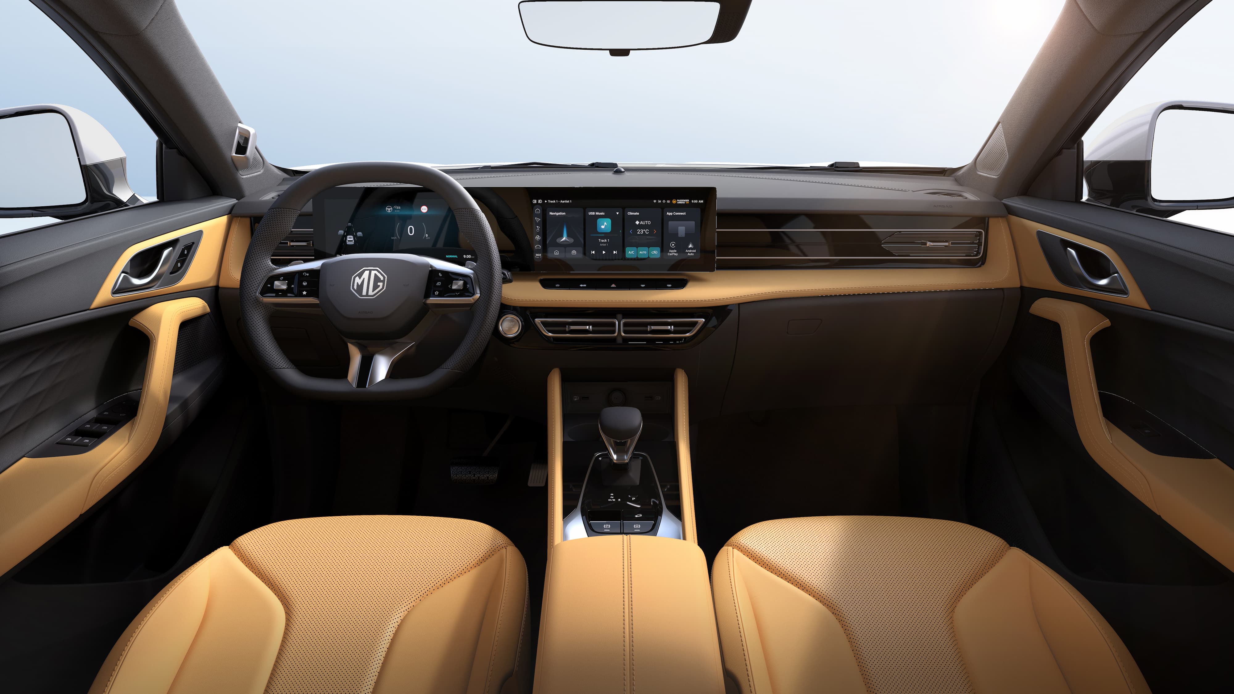 EHS PHEV Luxury Intérieur beige Pearl White MY25.5 - intérieur