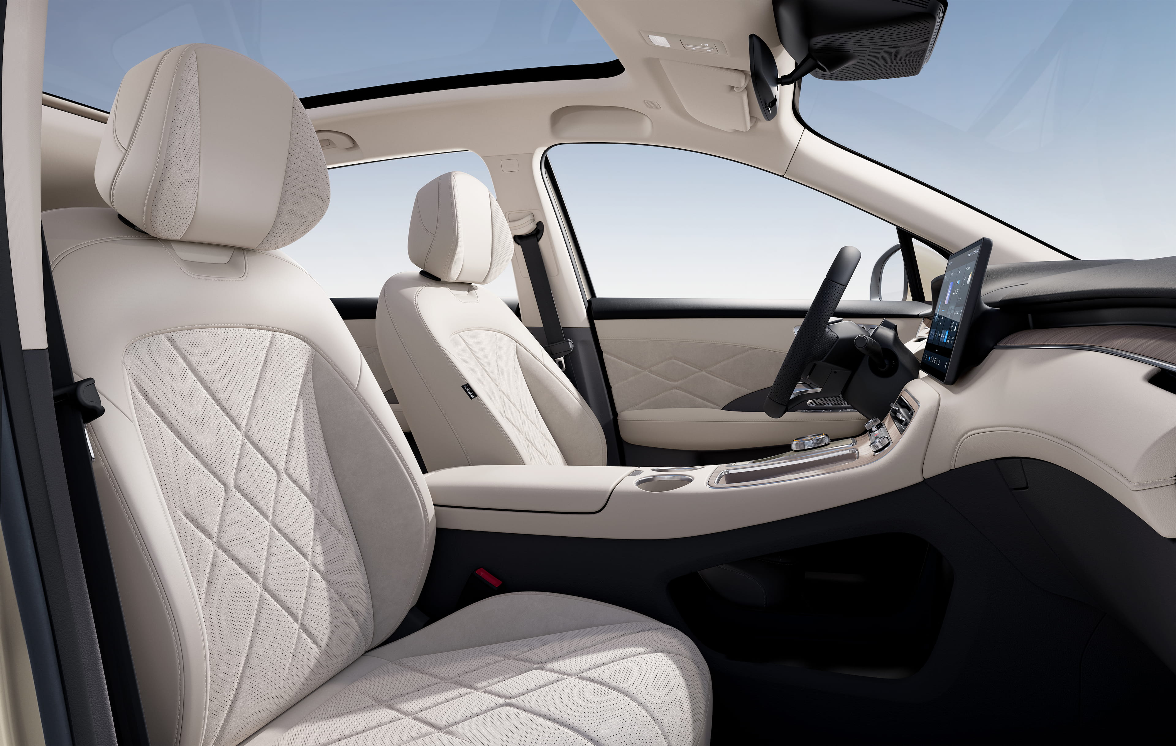 MGS6 77 kWh Luxury Cosmic Silver intérieur beige - intérieur